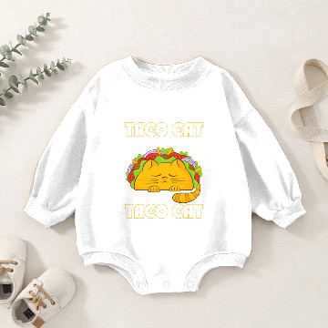 Discover Funny Taco Cat Baby Romper Sweatshirts