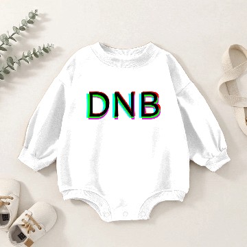 Discover Drum & Bass Anaglyph Rave - DNB Raving Baby Romper Sweatshirts
