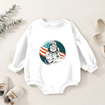 Discover American Pilot Cat Baby Romper Sweatshirts