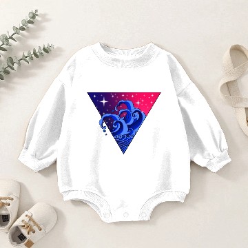 Discover Tibetan Tattoo Wave - Mystical Ocean Baby Romper Sweatshirts