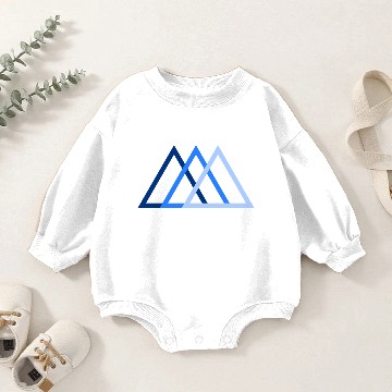 Discover blue mountain logo Baby Romper Sweatshirts