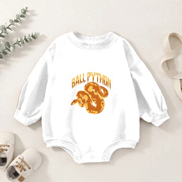 Discover Ball Python Snake Reptile Boa Constrictor Venom Baby Romper Sweatshirts