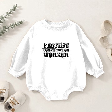 Discover Construction Worker Construction Worker Baby Romper Sweatshirts