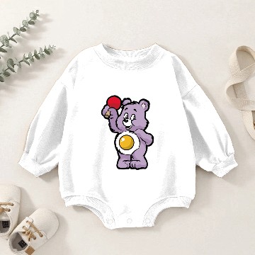 Discover PING PONG TEDDY Table Tennis Bat Player Gift Baby Romper Sweatshirts