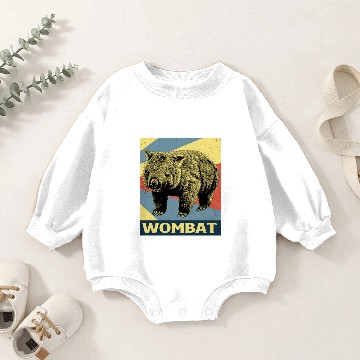 Discover Wombat Baby Romper Sweatshirts