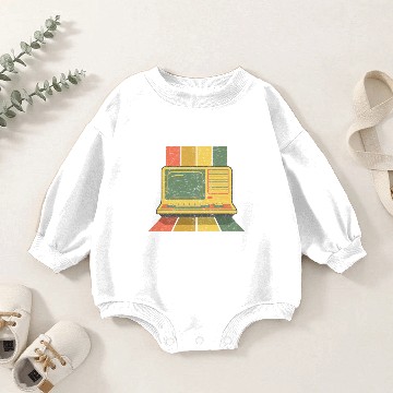 Discover Retro Vintage Computer 80s Grunge Baby Romper Sweatshirts