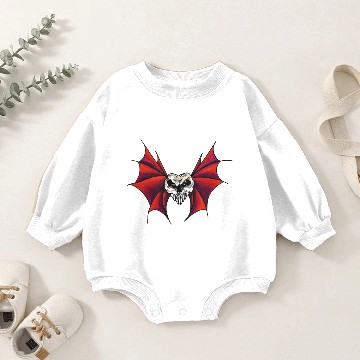 Discover skull bat wings Baby Romper Sweatshirts