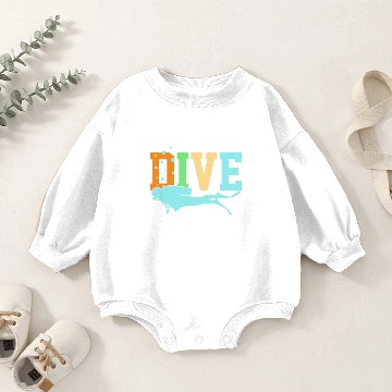 Discover Scuba Diving Dive Baby Romper Sweatshirts