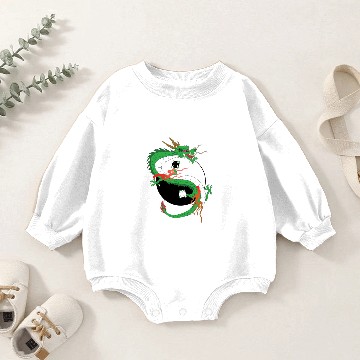 Discover Chinese Dragon - Ying Yang Baby Romper Sweatshirts