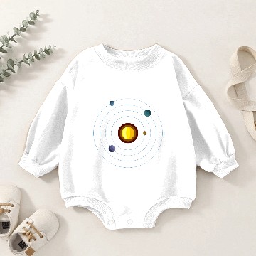 Discover Solar System Baby Romper Sweatshirts