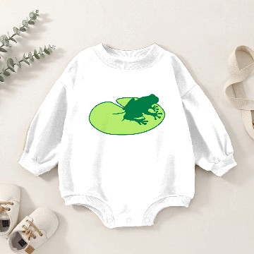 Discover seagull frog toad silhouette outline outline amphi Baby Romper Sweatshirts