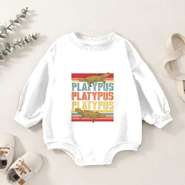 Discover Platypus animal Australia river gift Baby Romper Sweatshirts