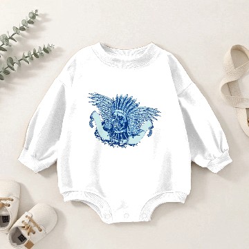 Discover Native American Indian Chief Skull Baby Romper Sweatshirts