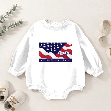Discover Memorial Day - Thank You Baby Romper Sweatshirts