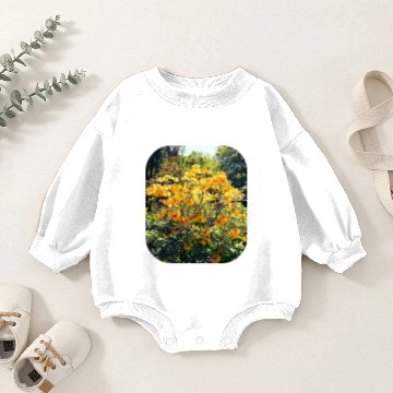 Discover Orange Azalea Baby Romper Sweatshirts