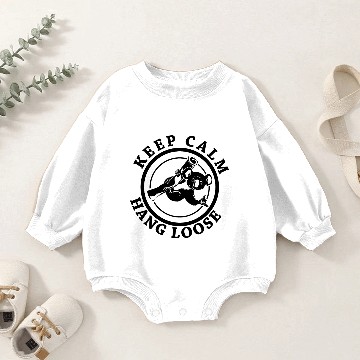 Discover Cool Koala bear with surfer salute | Hang Loose Baby Romper Sweatshirts