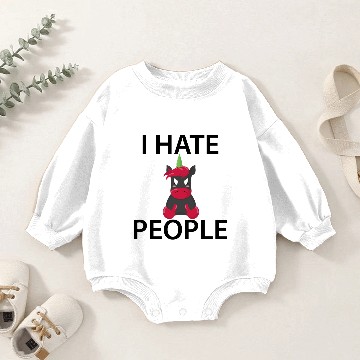 Discover I Hate People Baby Romper Sweatshirts