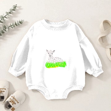 Discover Lamb Design Baby Romper Sweatshirts