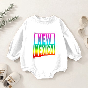 Discover New Mexico Gay Pride LGBTQ Baby Romper Sweatshirts