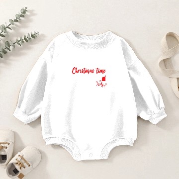 Discover Christmas Time Mistletoe Wine Baby Romper Sweatshirts