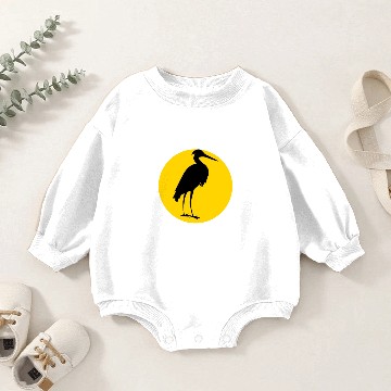 Discover heron and moon Baby Romper Sweatshirts