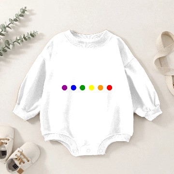 Discover LGBT Dotted Logo Baby Romper Sweatshirts