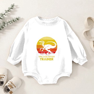 Discover Velociraptor Baby Romper Sweatshirts