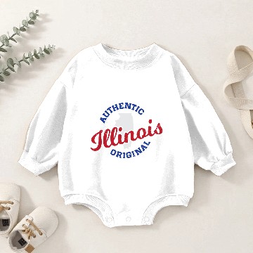Discover ILLINOIS - AUTHENTIC ORIGINAL - CUBS COLORS Baby Romper Sweatshirts