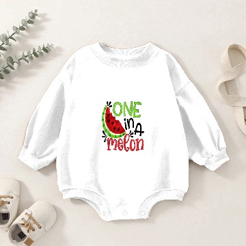 Discover ONE IN A MELON CUTE FUN SUMMER WATERMELON Baby Romper Sweatshirts