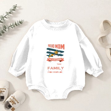 Discover Air Force Proud Mom Baby Romper Sweatshirts