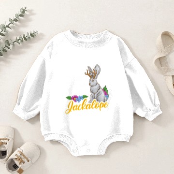Discover Funny Jackalope Design Baby Romper Sweatshirts