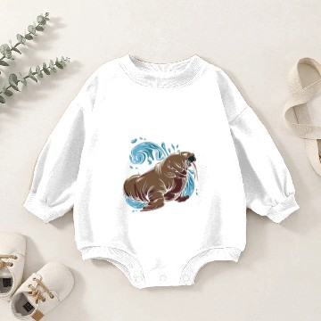 Discover Walrus Baby Romper Sweatshirts