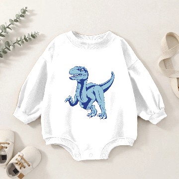Discover Dinosaur velociraptor Baby Romper Sweatshirts