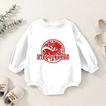 Discover Stegosaurus Dinosaur Baby Romper Sweatshirts