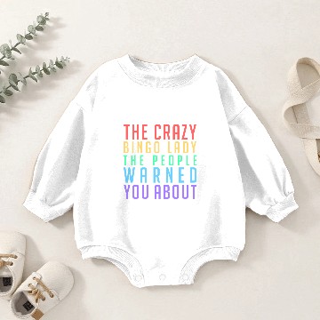 Discover Bingo Game Funny Crazy Bingo Lady Gift Idea Baby Romper Sweatshirts