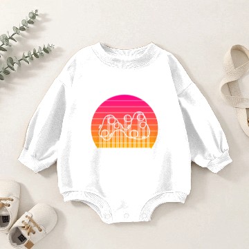 Discover Roller Coaster Sunset Baby Romper Sweatshirts