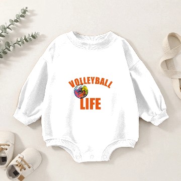 Discover Livin That Volleyball Mom Life for women mother Baby Romper Sweatshirts