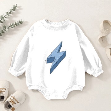 Discover lightning bolt 3d Baby Romper Sweatshirts