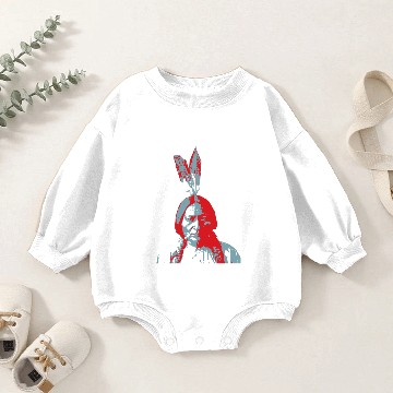 Discover Sitting Bull Baby Romper Sweatshirts