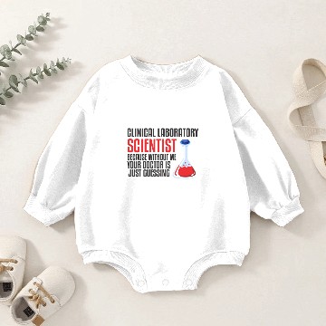Discover scientist science laboratory funny saying Baby Romper Sweatshirts