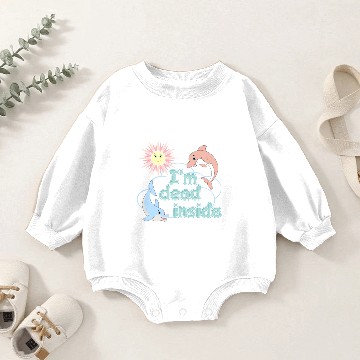 Discover I'm Dead Inside Cheerful Dolphins and Sunshine Baby Romper Sweatshirts