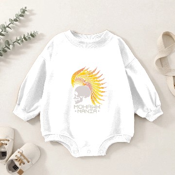 Discover Mohawk Mania Punk Rock Baby Romper Sweatshirts