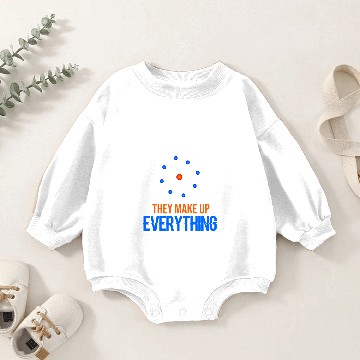 Discover NEVER TRUST AN ATOM - SCIENCE Baby Romper Sweatshirts