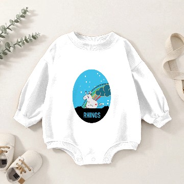 Discover Rhinos Rhino Baby Romper Sweatshirts
