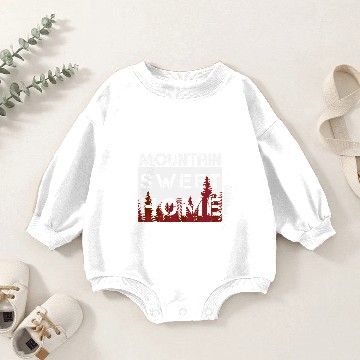 Discover Mountains Hiking Saying | Wanderlust Summit Hike Baby Romper Sweatshirts
