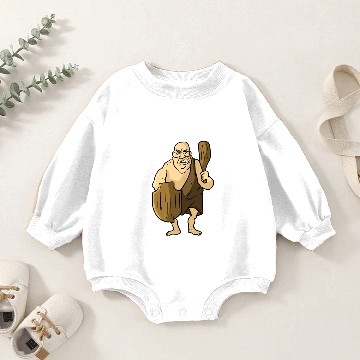 Discover Ueli Maurer Caveman Baby Romper Sweatshirts