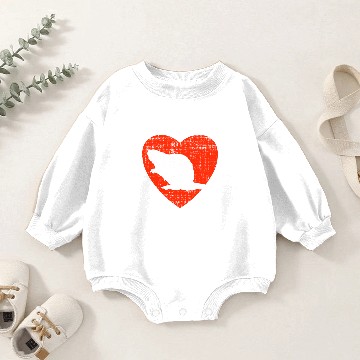 Discover Heart For Beavers Baby Romper Sweatshirts