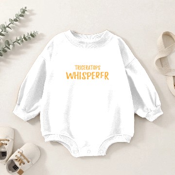 Discover Triceratops Whisperer Graphic Baby Romper Sweatshirts