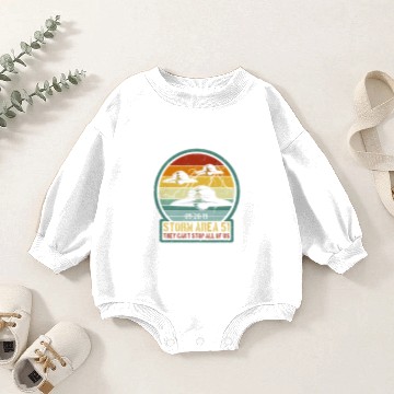 Discover STORM AREA 51 THEY CAN'T STOP US Baby Romper Sweatshirts