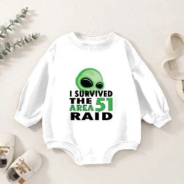 Discover Area 51 Raid Baby Romper Sweatshirts